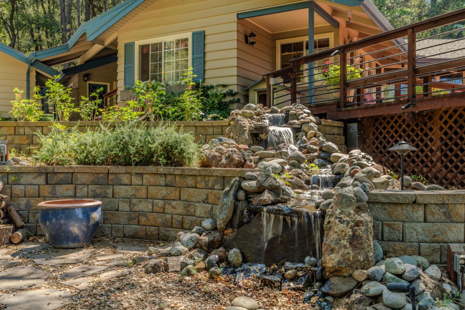 19630 Charleston Road Volcano, CA 95689 - Photo 4 of 70 a view of a backyard with plants and outdoor seating