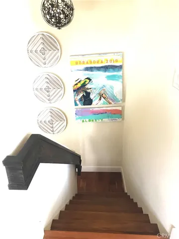 a view of painting on the wall