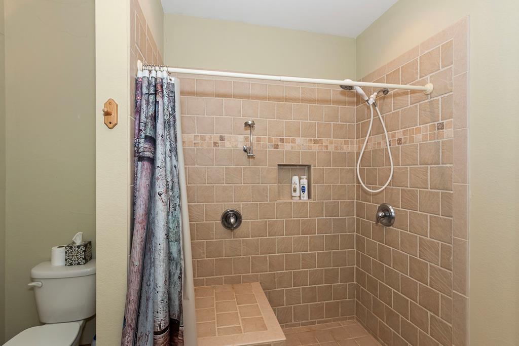 297 Lovingood Road Marble, NC 28905 - Photo 55 of 91 a bathroom with a shower and a toilet