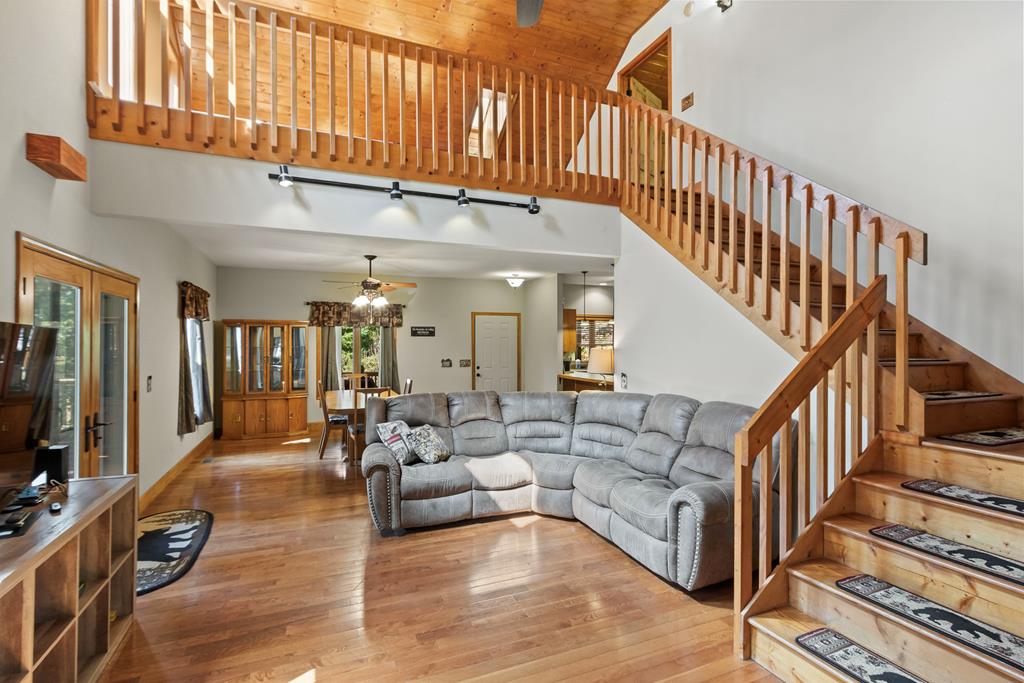 297 Lovingood Road Marble, NC 28905 - Photo 8 of 91 a view of entryway livingroom and hall with wooden floor