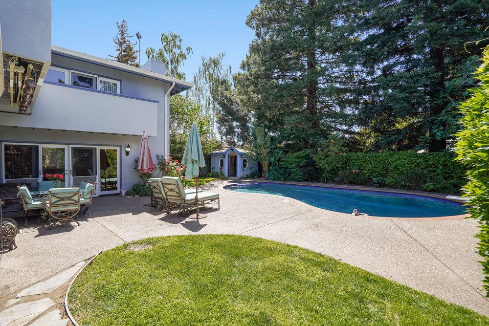 1893 Anthony Court Mountain View, CA 94040 - Photo 29 of 38 a view of a house with backyard porch and sitting area