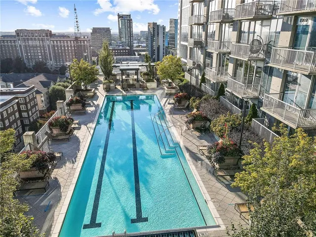 a terrace of a house with outdoor seating