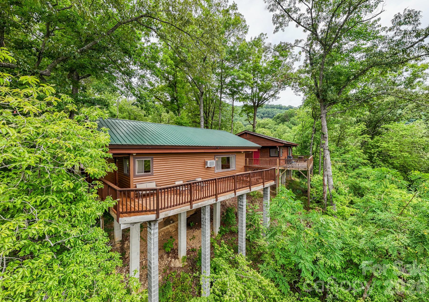 307 Blue Ridge Parkway Bryson City, NC 28713 - Photo 4 of 48 front view of a house with a trees