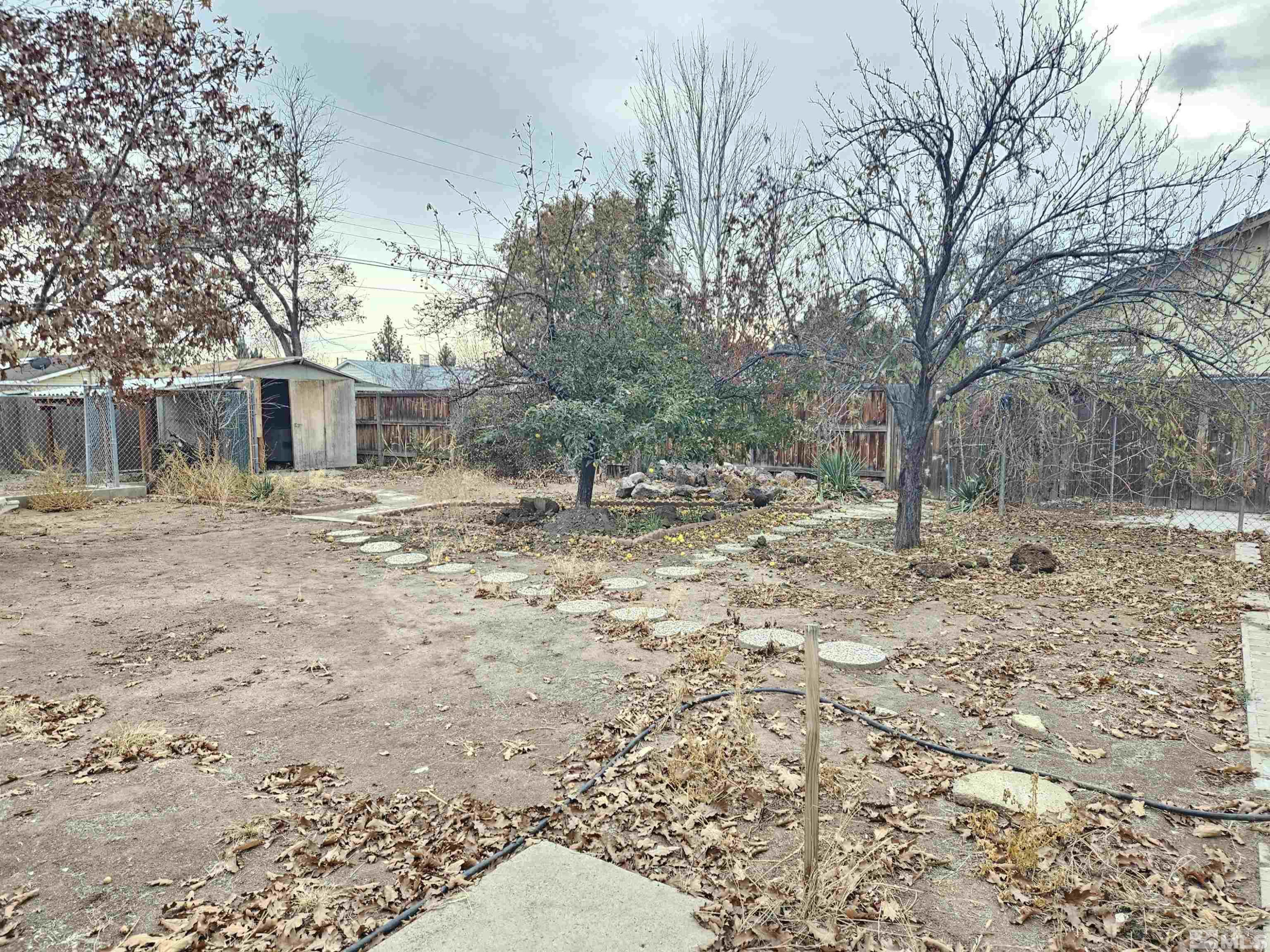 1970 Citron Street Reno, NV 89512 - Photo 4 of 15 a backyard of a house with large trees and outdoor seating