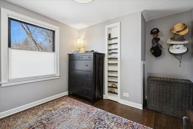 walk in closet with window and closet
