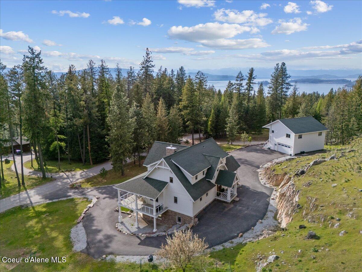 357 East David Thompson Road Hope, ID 83836 - Photo 36 of 47 013-Aerial Front of Home