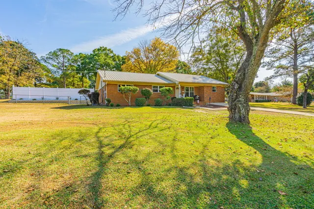 a view of a house with a patio
