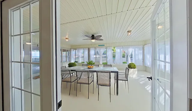 a view of backyard of house