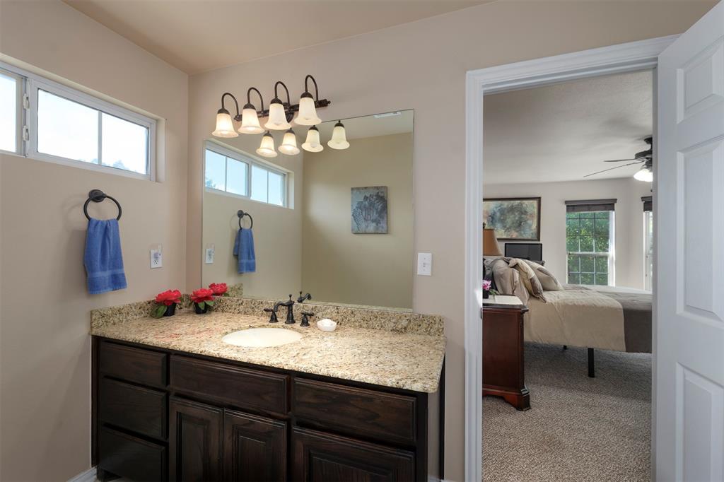 100 Manders Court Runaway Bay, TX 76426 - Photo 26 of 33 a bathroom with a sink double vanity and a mirror