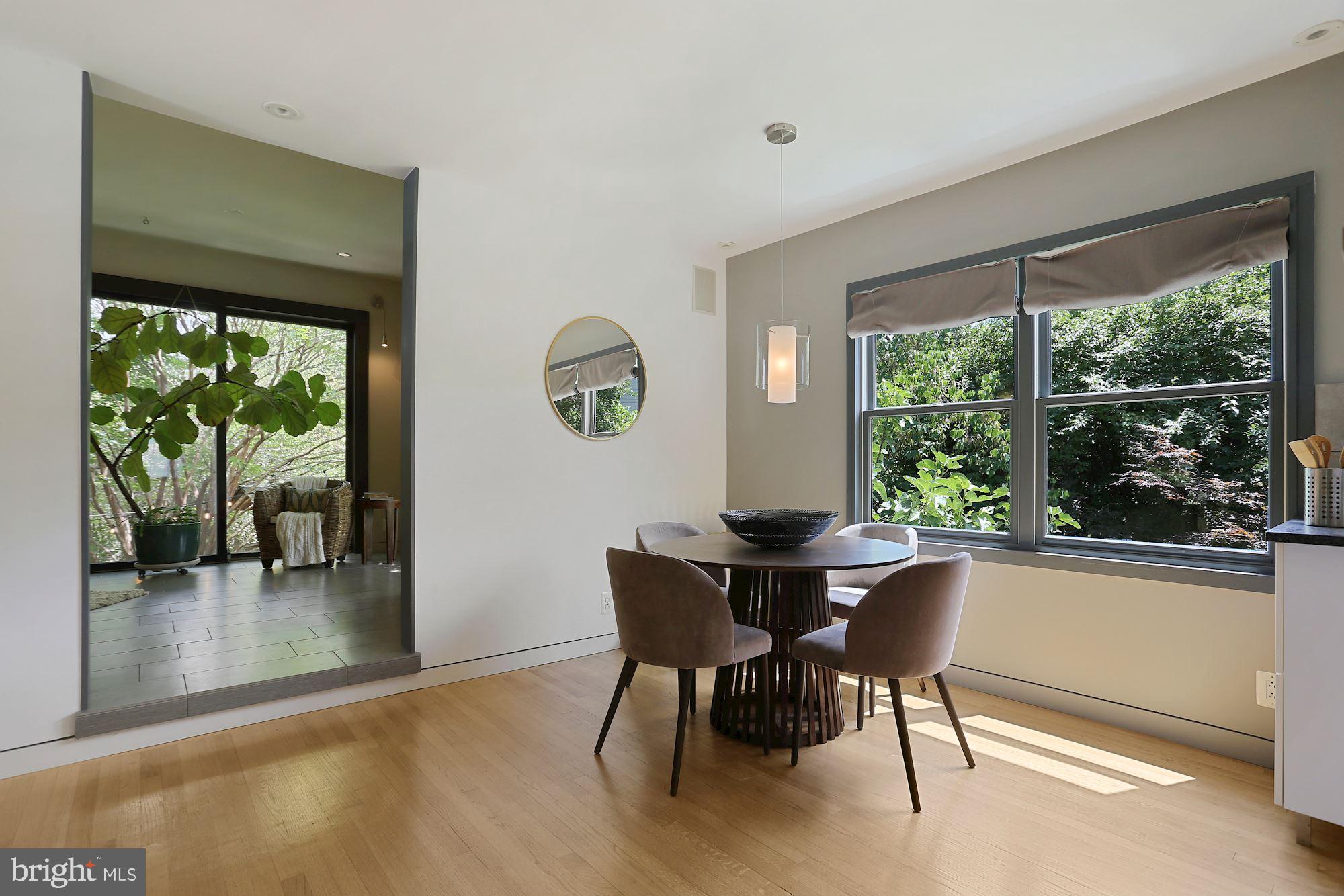 25 East Braddock Road Alexandria, VA 22301 - Photo 14 of 81 Dining area over look s a beautiful Koi pond