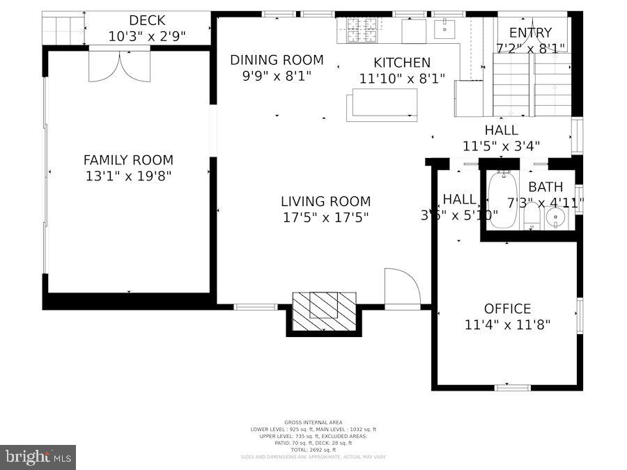 25 East Braddock Road Alexandria, VA 22301 - Photo 79 of 81 Main Level Floor Plan
