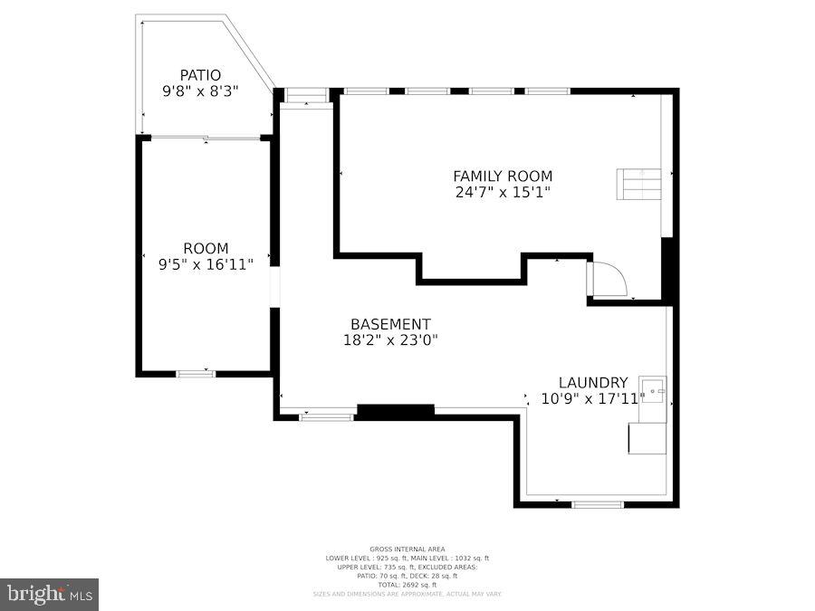 25 East Braddock Road Alexandria, VA 22301 - Photo 80 of 81 Lower Level Floor Plan