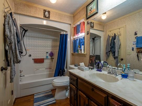 165 Lake Creek Road Cedartown, GA 30125 - Photo 20 of 28 a bathroom with a granite countertop sink a toilet and shower