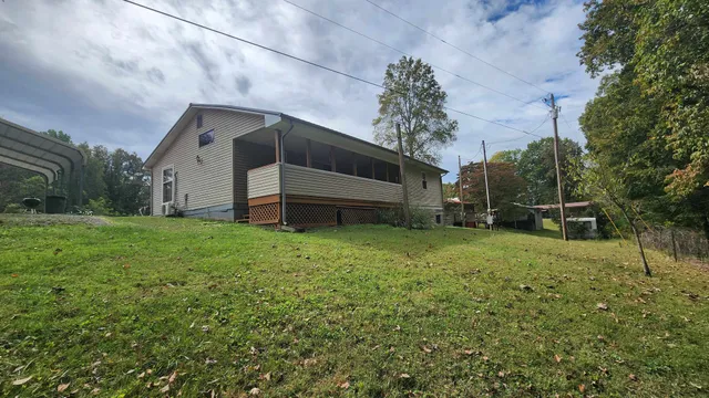 a house view with a garden space