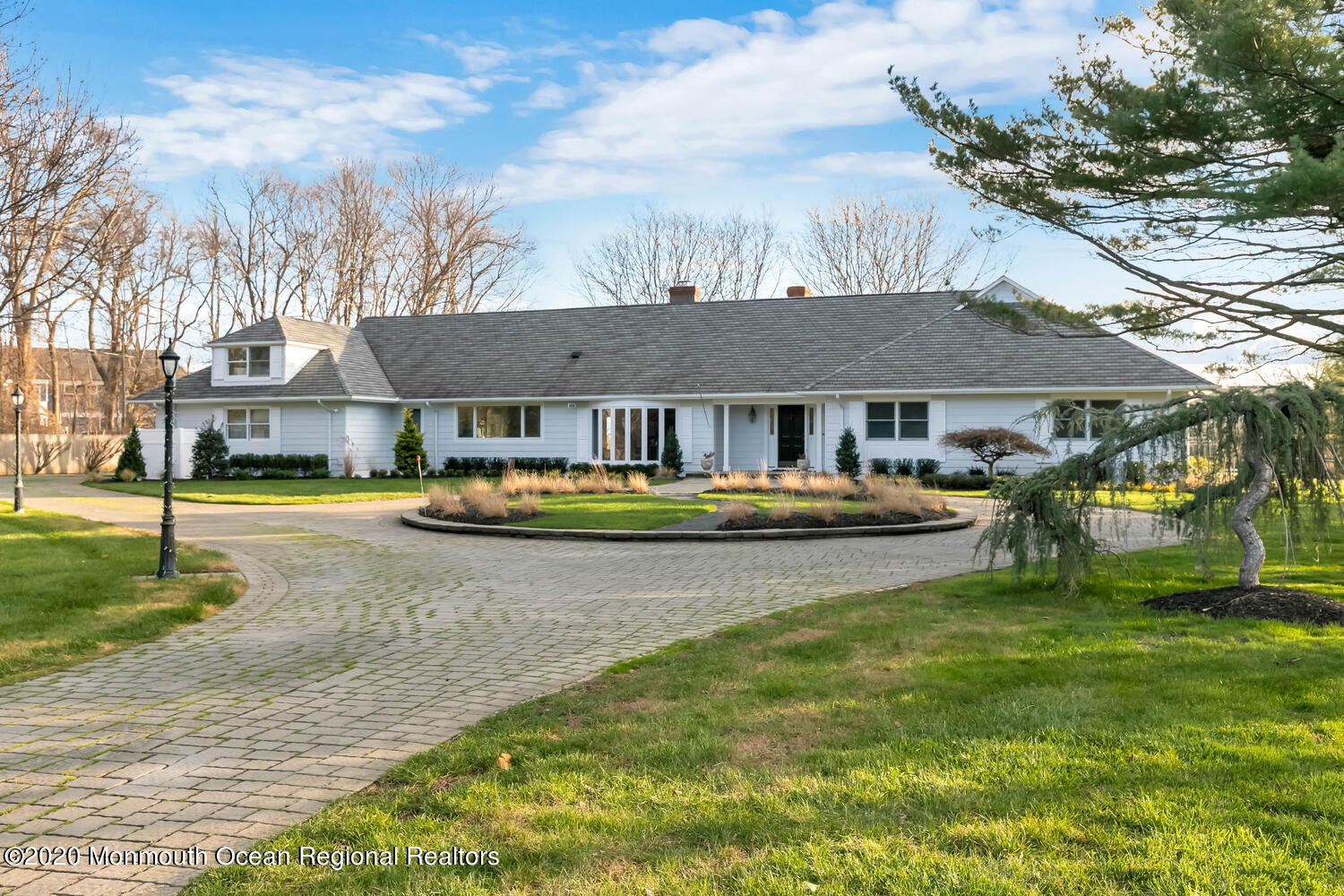 1 Horatius Way Rumson, NJ 07760 - Photo 23 of 24 a front view of a house with swimming pool yard and outdoor seating
