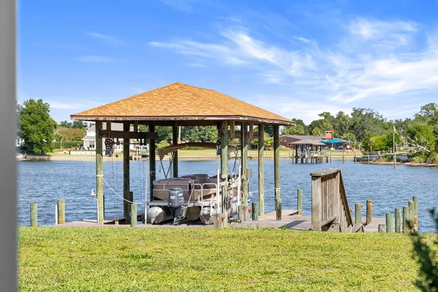 a view of a city and ocean view