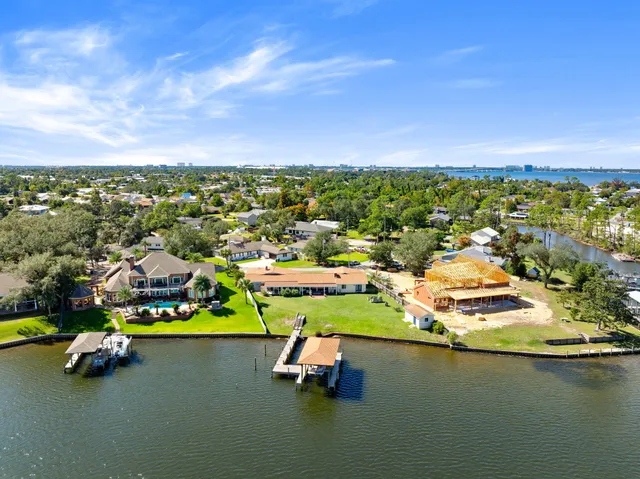 an aerial view of a city