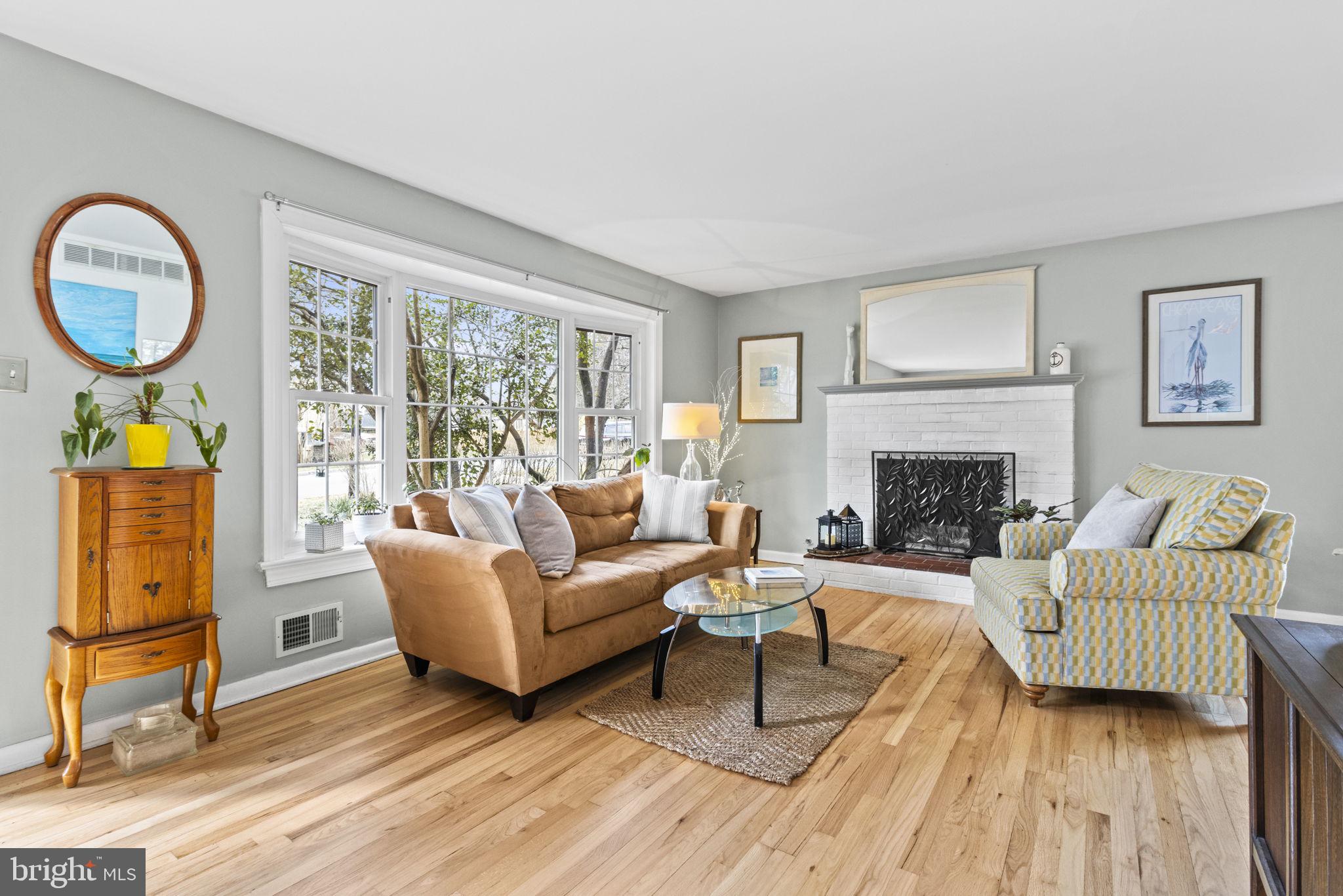 Newly refinished gorgeous hardwood floors