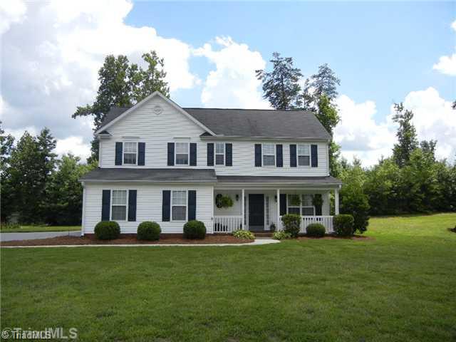 6925 Channel Forest Road Belews Creek, NC 27009 - Photo 16 of 16 Exterior Front. Pristine One Owner home with low maintenance vinyl exterior and meticulous landscaping. Open floor plan, and smooth ceilings throughout home. Low taxes and Termite Bond included!