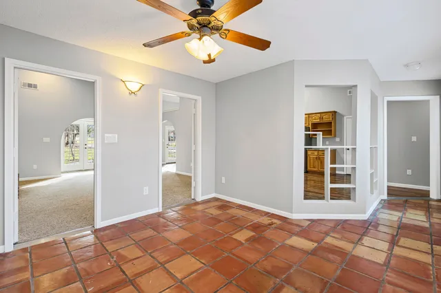 a view of an empty room