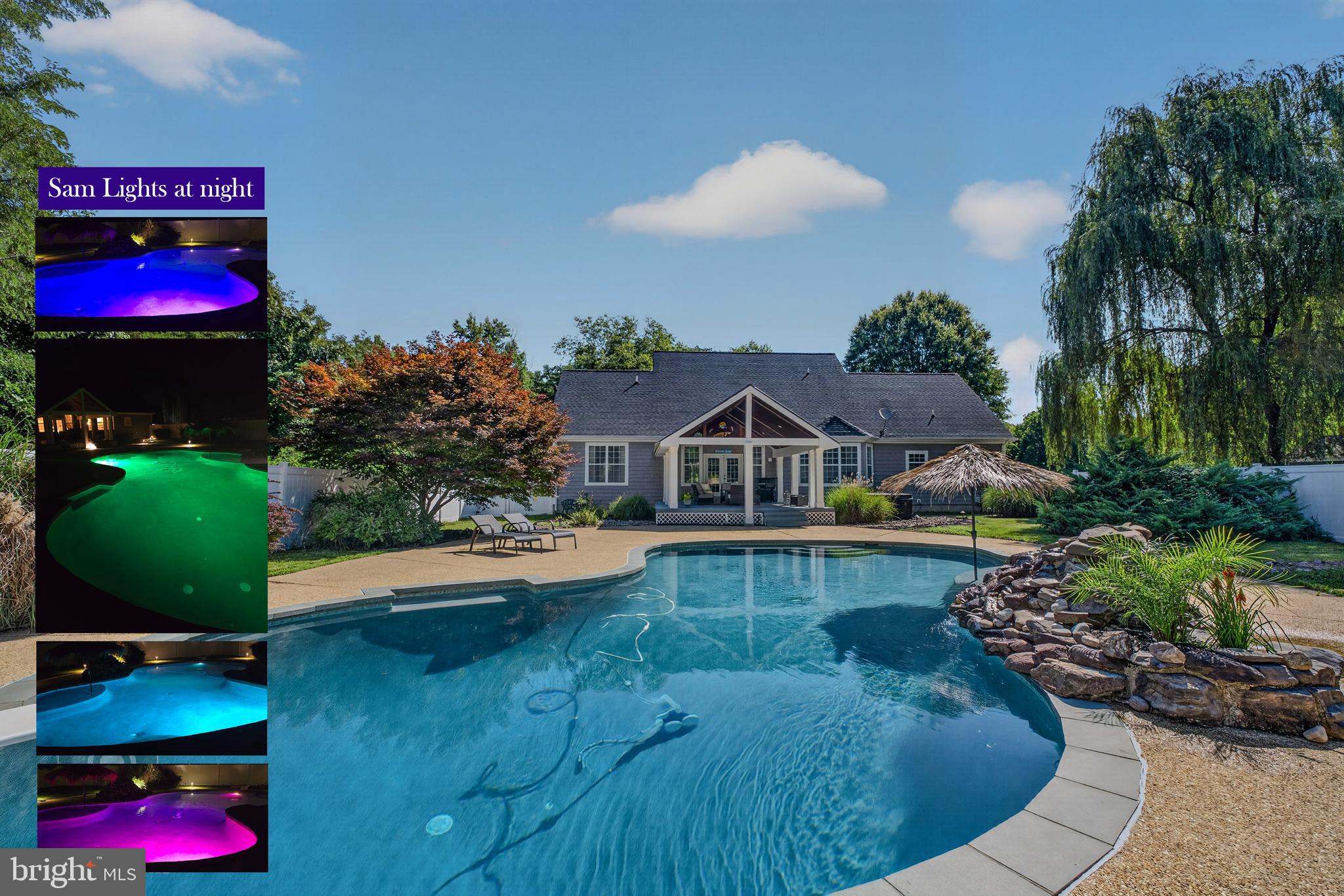 13655 Waverly Point Road Newburg, MD 20664 - Photo 111 of 114 Pool at night with SAM lights