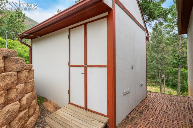 4735 Red Forest Road Monument, CO 80132 - Photo 44 of 50 Storage shed with electricity