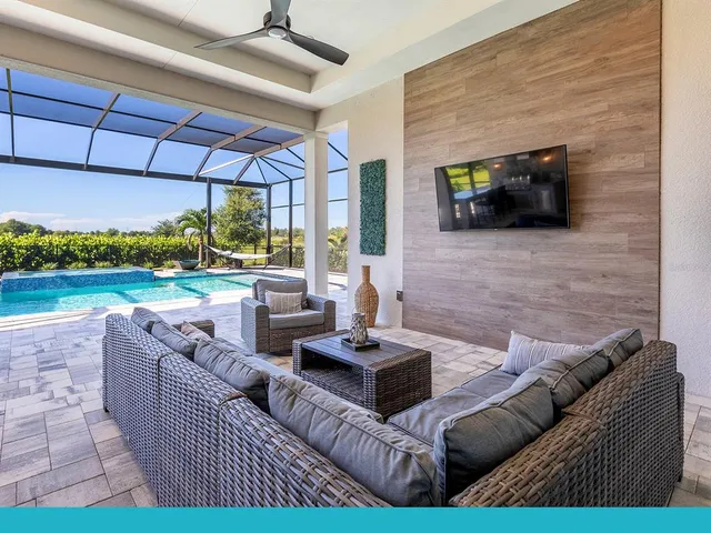 a view of a park with slide