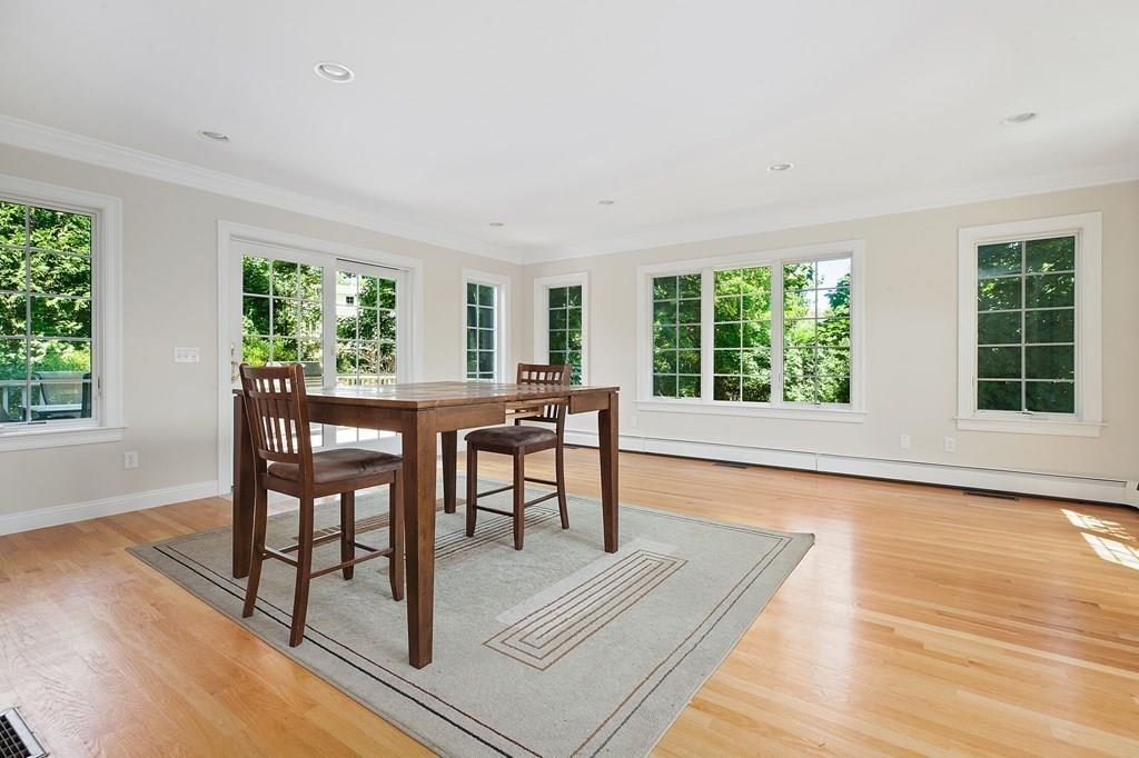 31 Fuller Road Needham, MA 02492 - Photo 17 of 42 a view of a dining room with furniture window and outside view