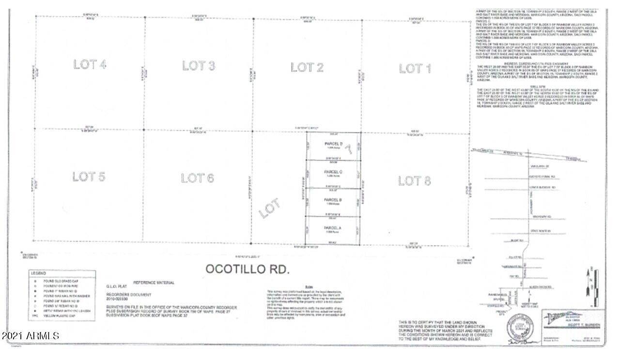 21000 West Ocotillo Road, Unit A Buckeye, AZ 85326 - Photo 2 of 3 Survey Map