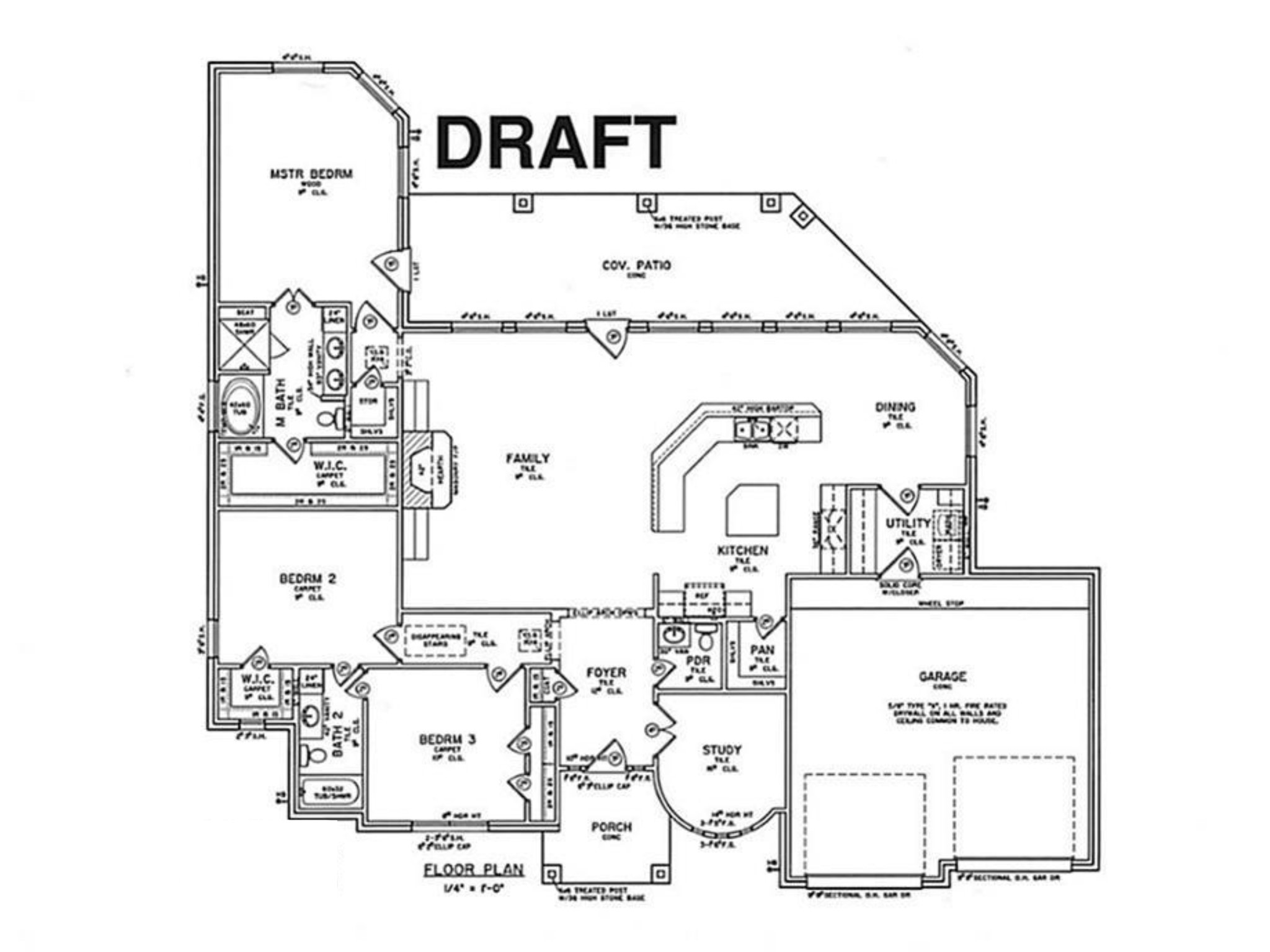 200 Harbor Run Drive Coldspring, TX 77331 - Photo 49 of 50 This was the draft. FP was moved to corner and a closet is a niche. Included so that you can get a basic idea of how it is laid out.