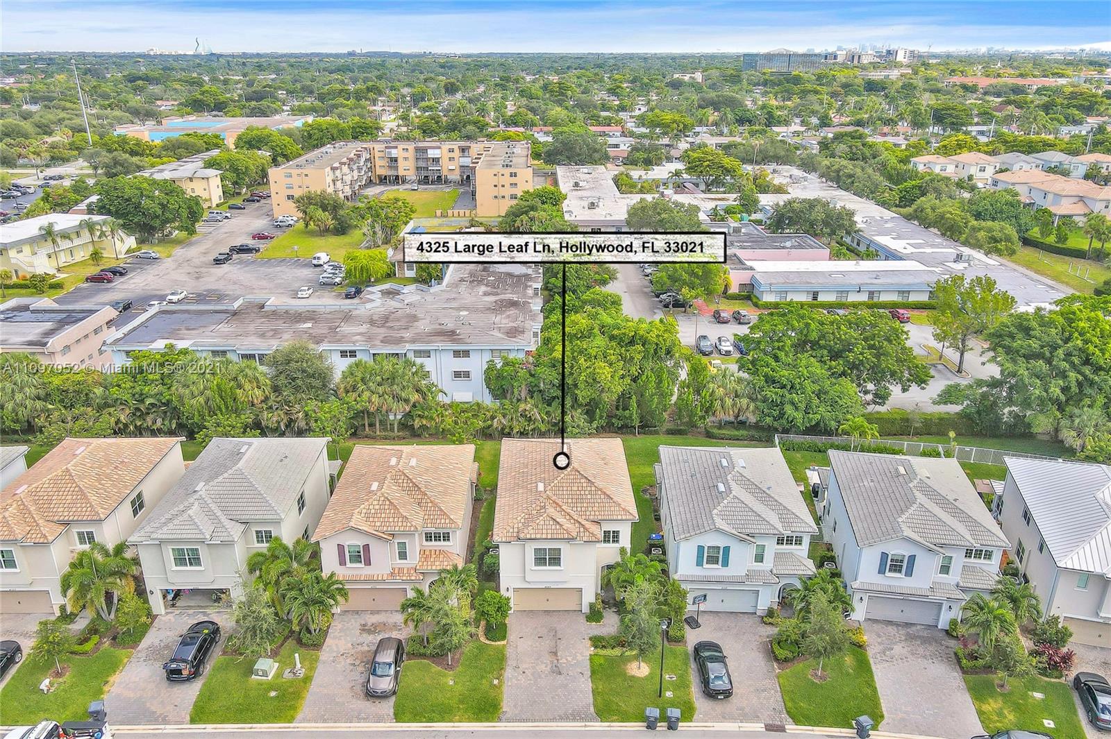 4325 Large Leaf Lane Hollywood, FL 33021 - Photo 3 of 42 an aerial view of residential houses with outdoor space