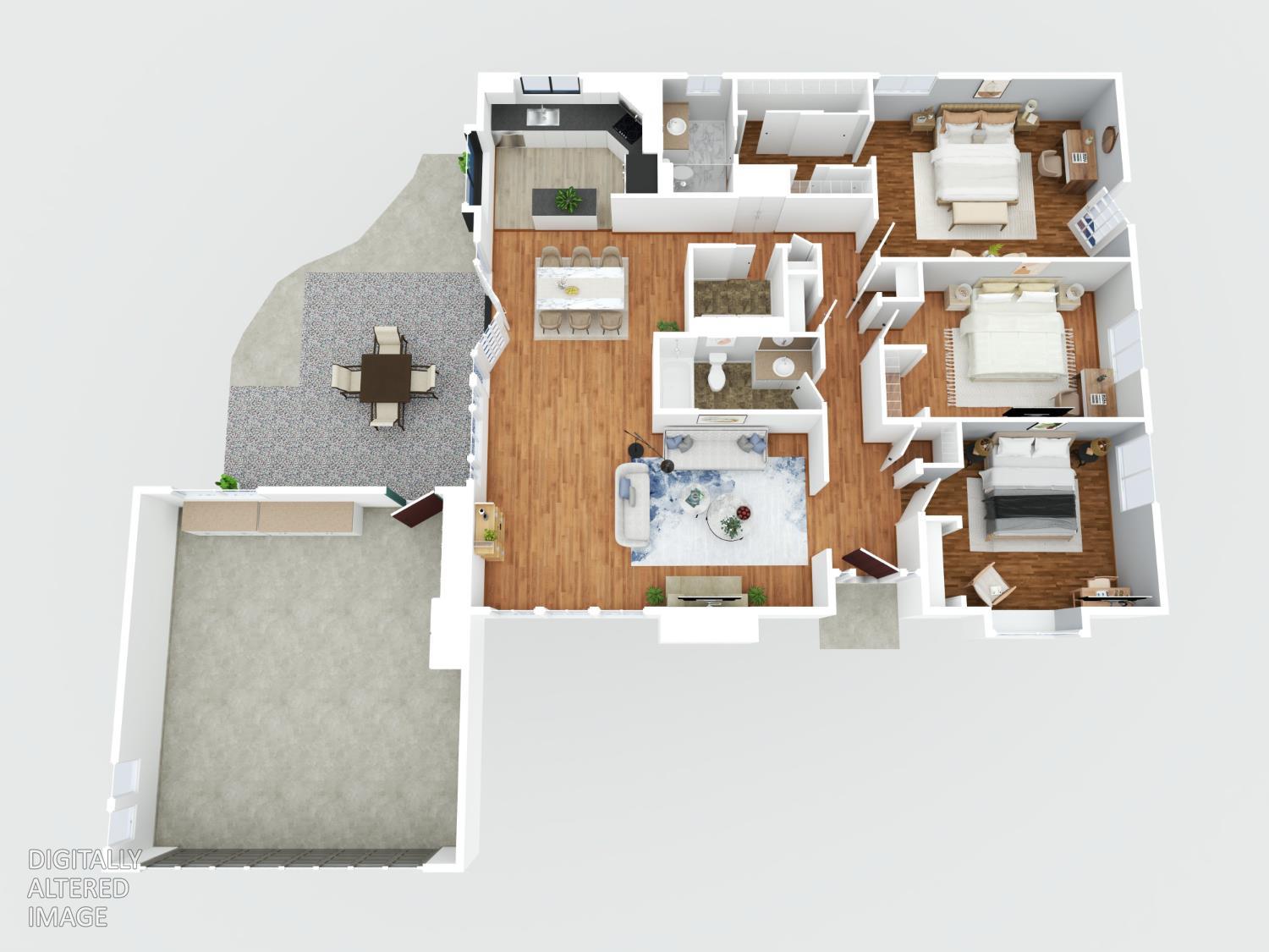 23 Walnut Tree Drive Colusa, CA 95932 - Photo 36 of 36 Virtual staged floor plan