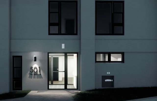 a view of a livingroom with furniture