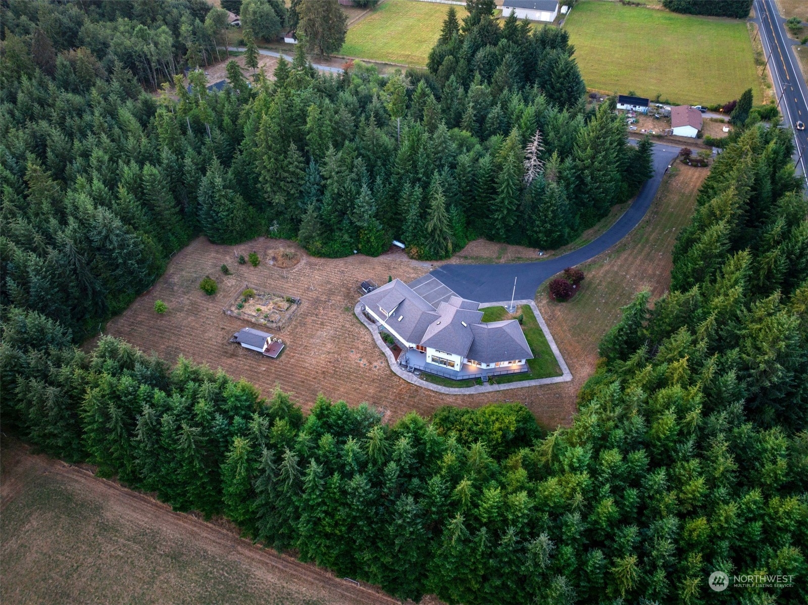 9109 Rich Road Southeast Olympia, WA 98501 - Photo 35 of 40 an aerial view of a house