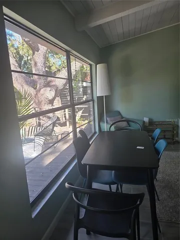 a view of a workspace with a window