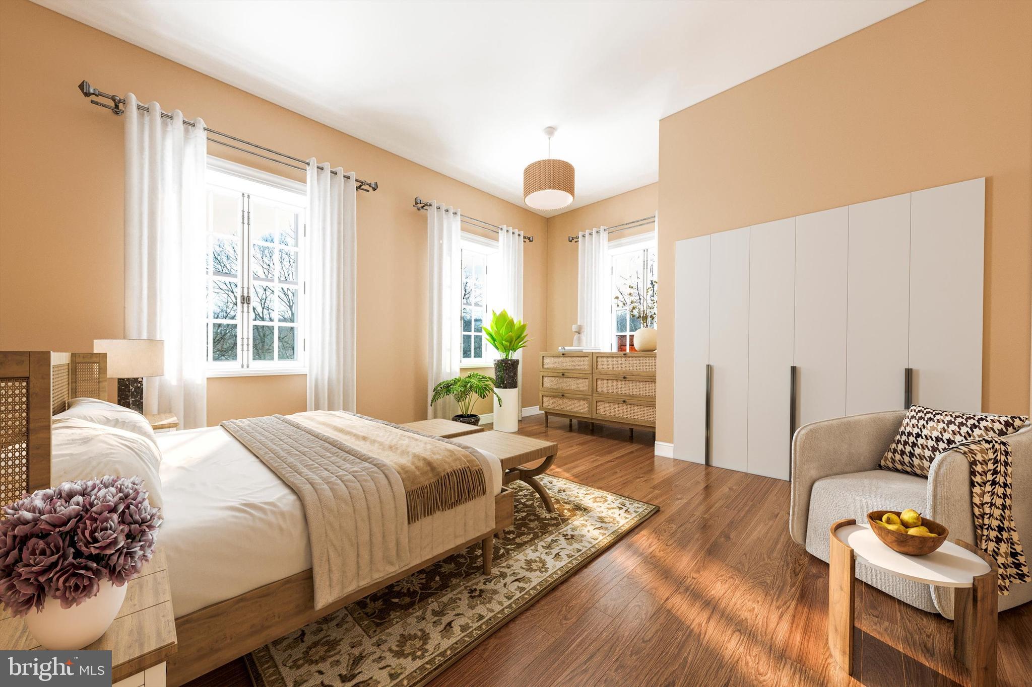 2820 Milt Summers Road Middletown, MD 21769 - Photo 34 of 88 a bedroom with a bed and wooden floor