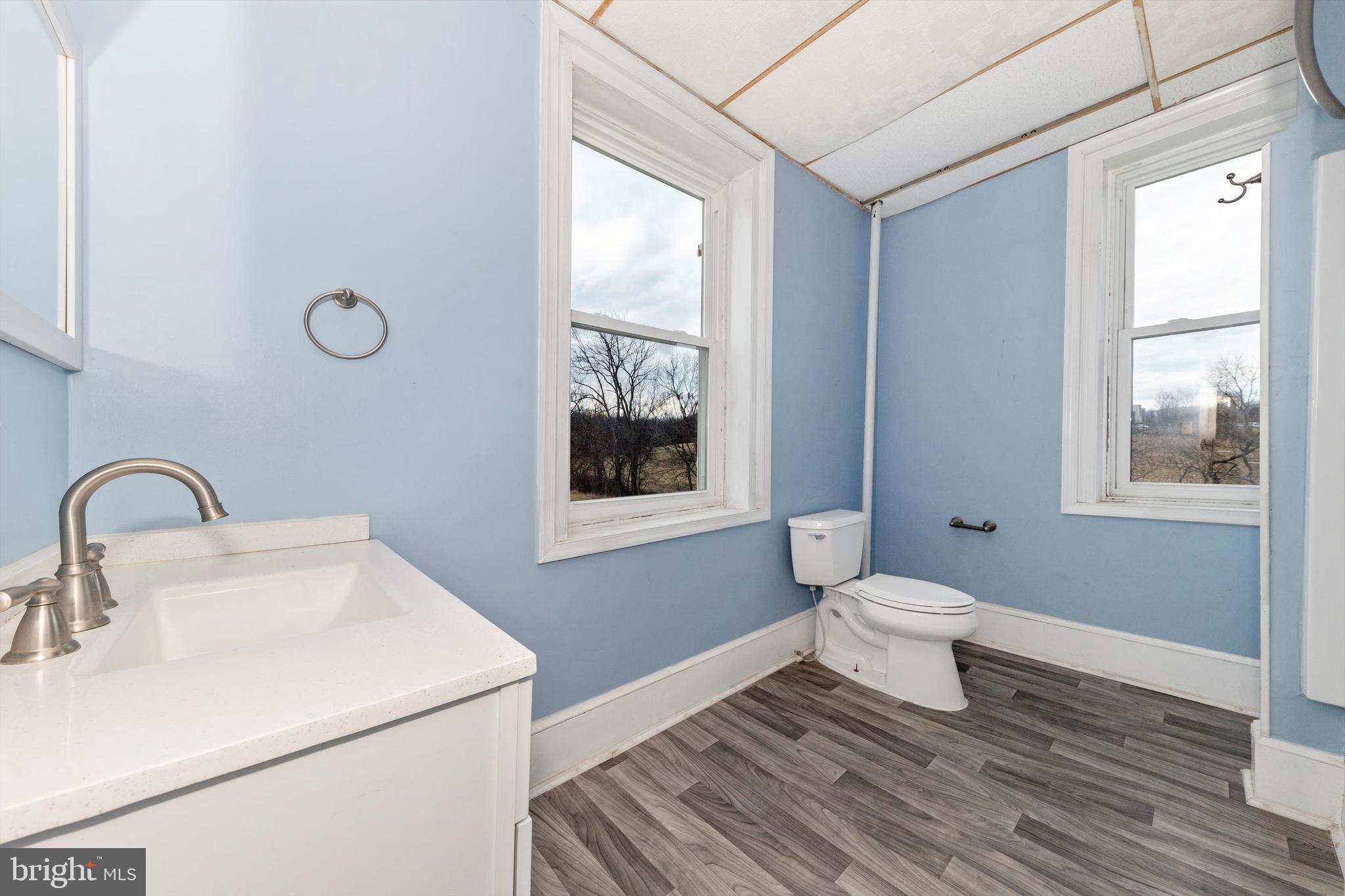 2820 Milt Summers Road Middletown, MD 21769 - Photo 41 of 88 a bathroom with a toilet sink a window and vanity
