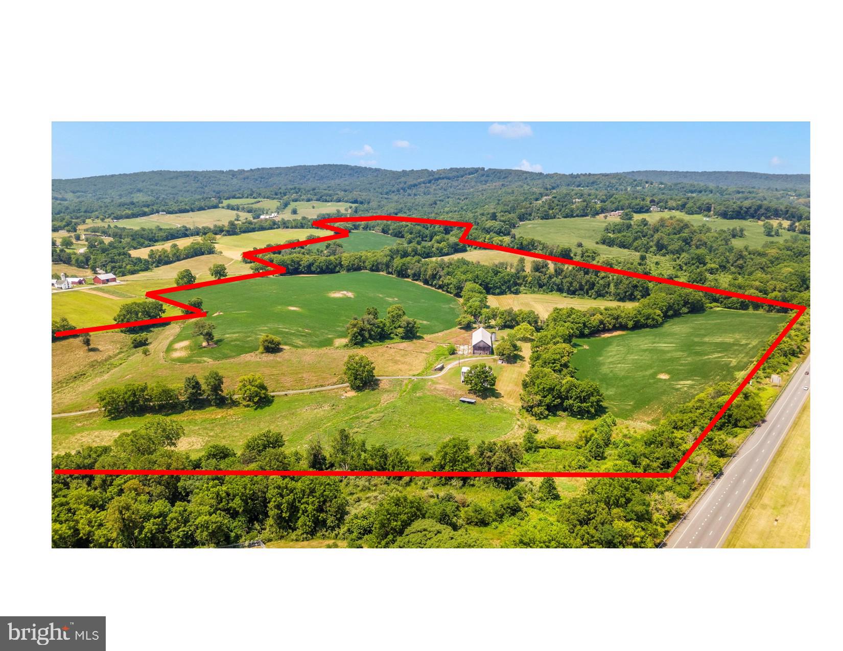 2820 Milt Summers Road Middletown, MD 21769 - Photo 6 of 88 Aerial view to north with approx. property lines