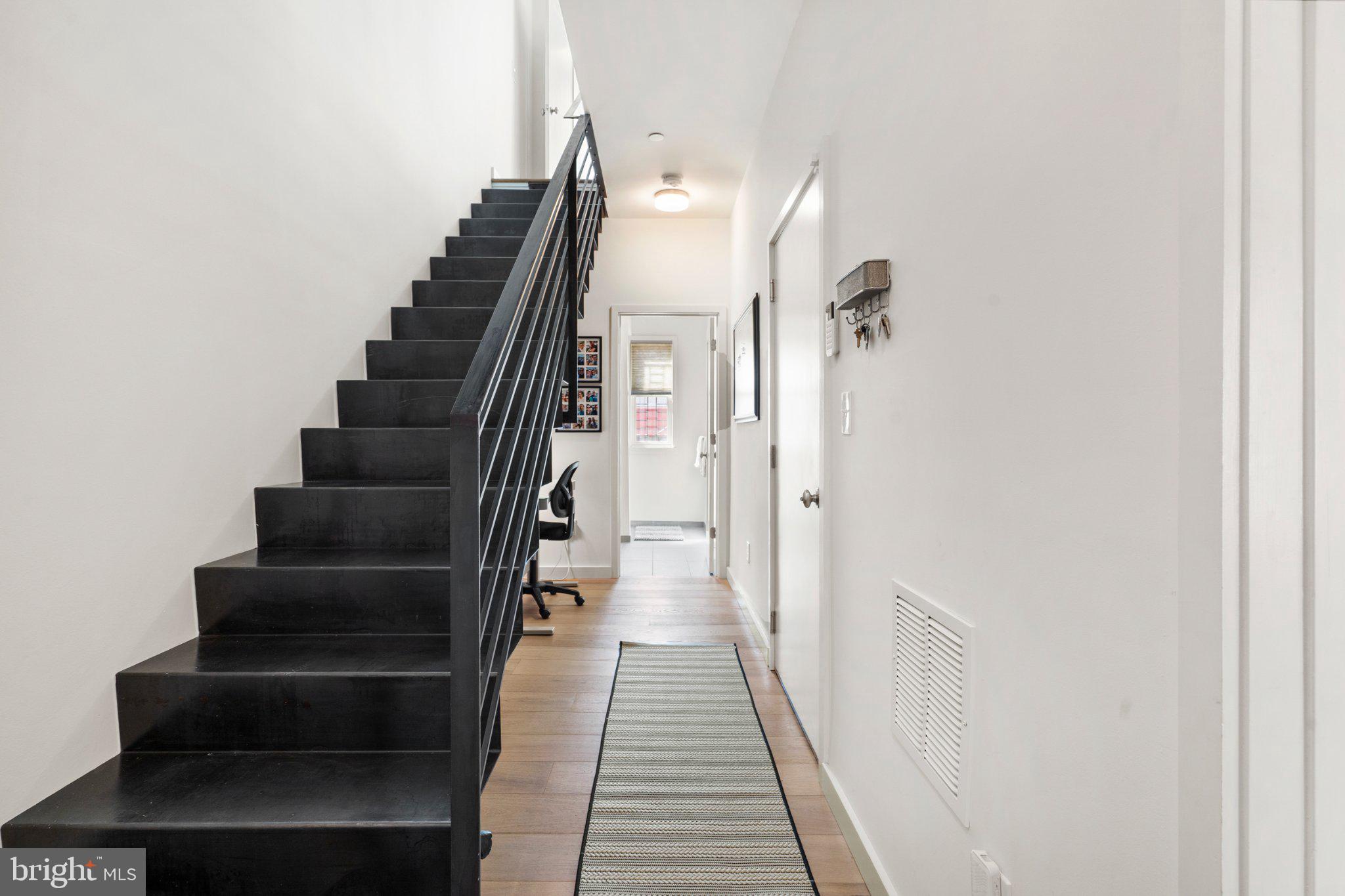 116 League Street Philadelphia, PA 19147 - Photo 21 of 30 Modern entryway with sleek staircase.