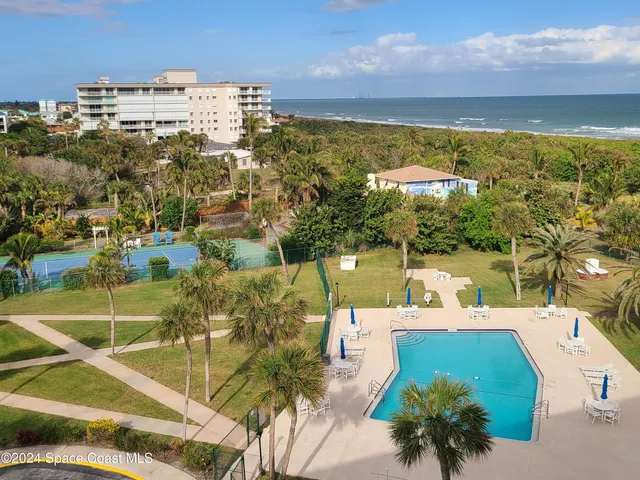 a view of balcony with outdoor seating