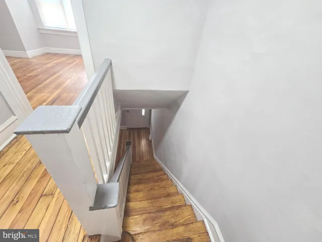 a view of a staircase