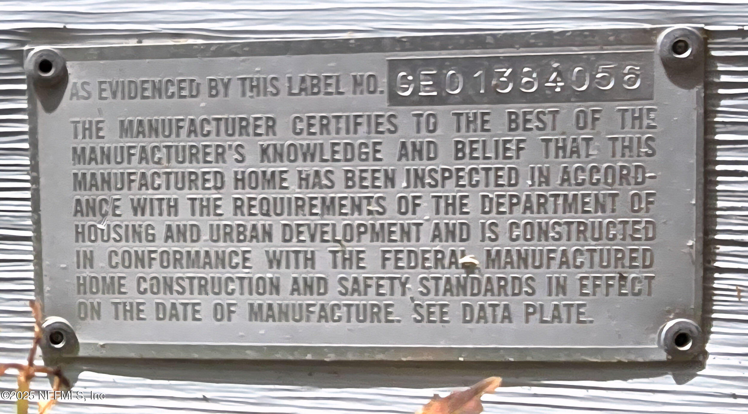 11325 Young Road, Unit 1 Jacksonville, FL 32218 - Photo 31 of 32 HUD Label 1