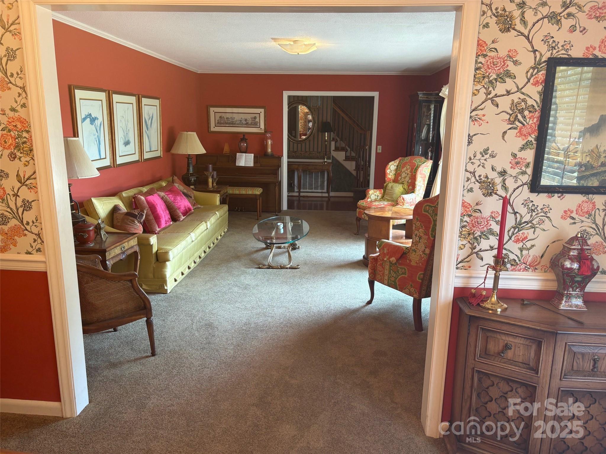 507 Poplar Springs Church Road Shelby, NC 28152 - Photo 36 of 47 a living room with furniture a rug and white walls