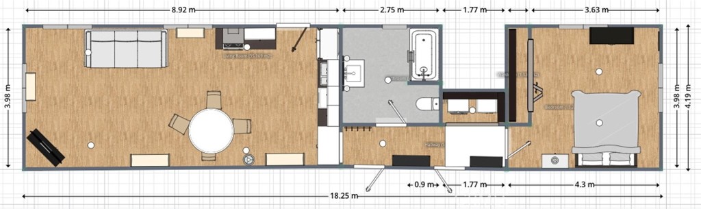 32068 Anna Marie Lane Bonsall, CA 92003 - Photo 53 of 54 Floorplan of downstairs apartment (tenant occupied so photos pending)