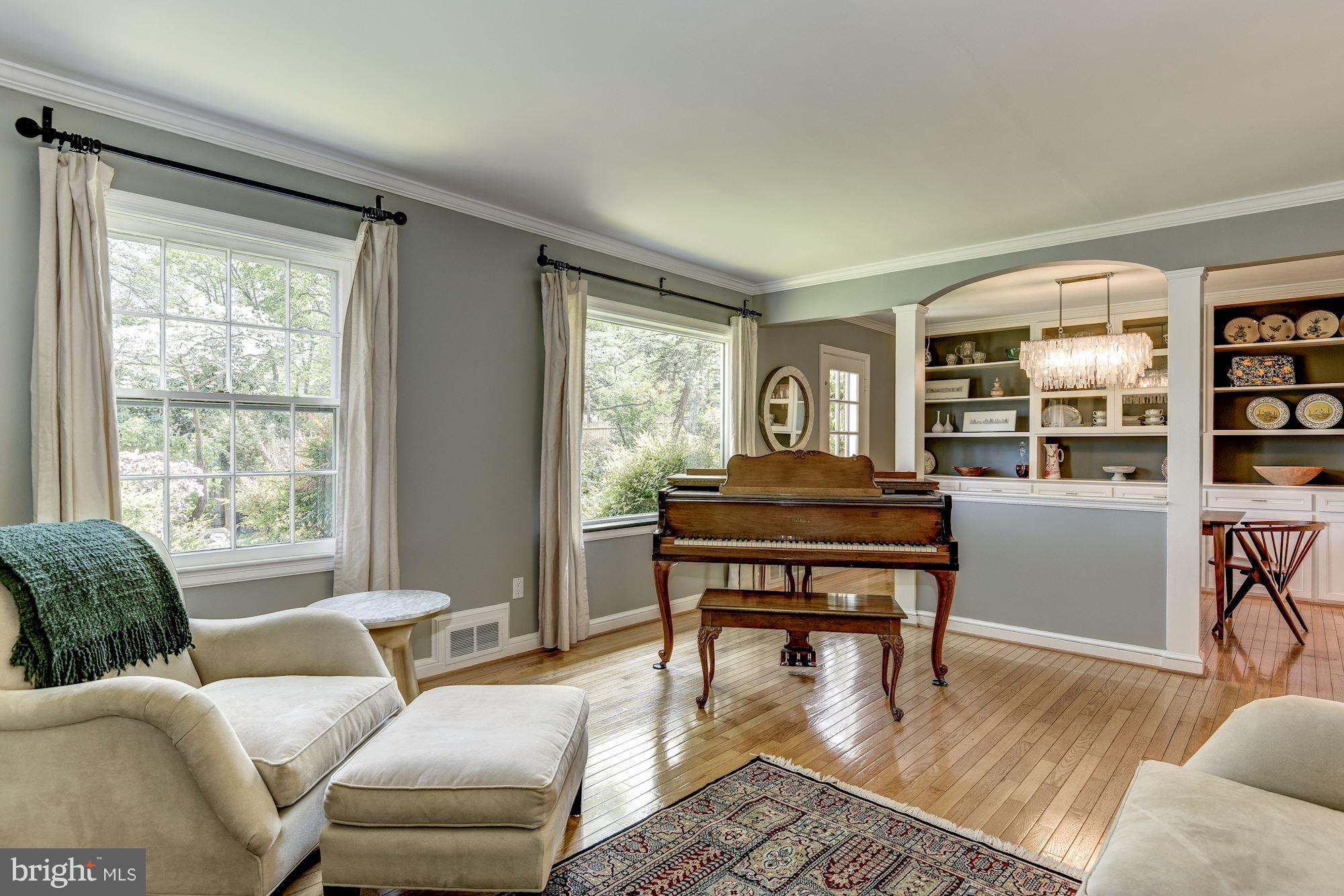 5704 Overlea Road Bethesda, MD 20816 - Photo 11 of 29 Living Room w/ Picture Window is Filled w/ Light