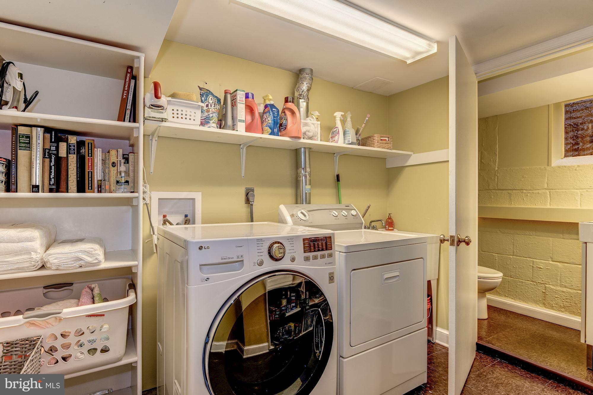 5704 Overlea Road Bethesda, MD 20816 - Photo 24 of 29 Full Laundry Room w/ Half Bath