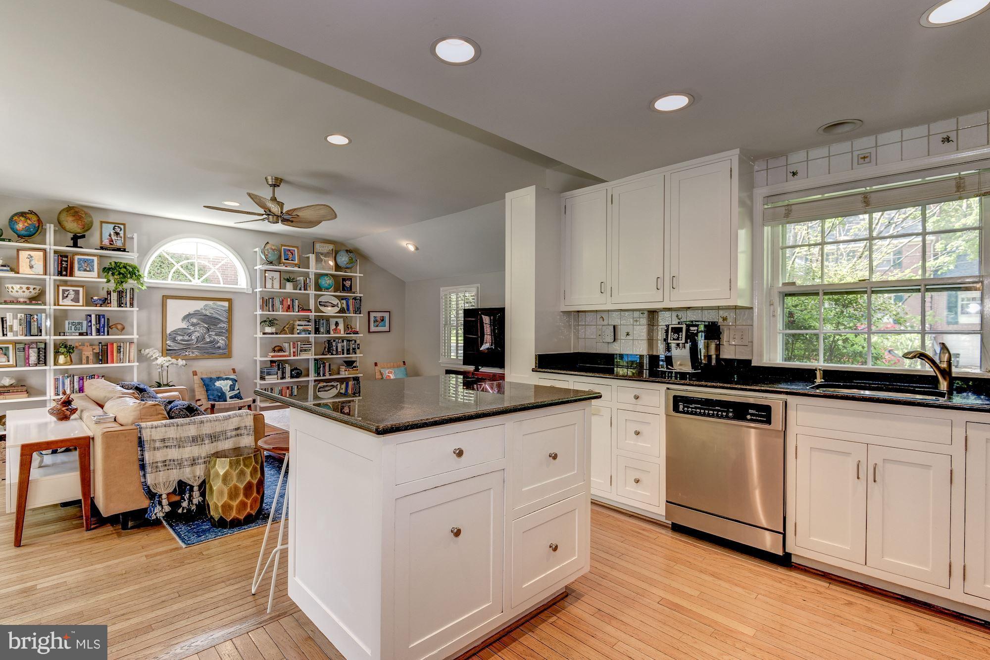 5704 Overlea Road Bethesda, MD 20816 - Photo 4 of 29 Kitchen Flows into the Vaulted Family Room