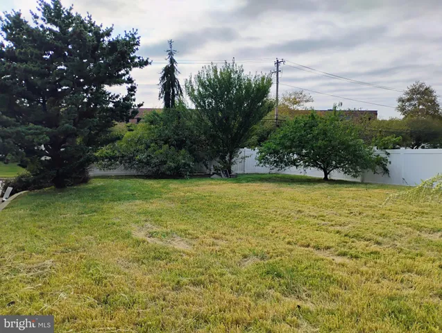 a view of a yard with an outdoor space