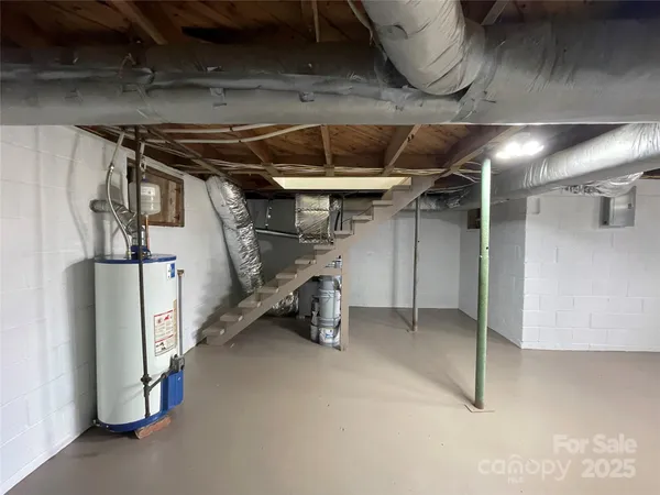 a view of a room with racks