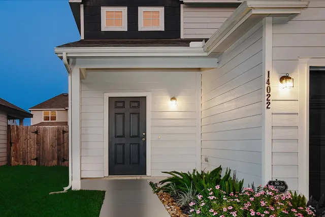 a view of front door of house